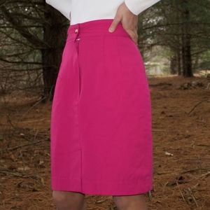 💋👛👠Georges Marciano 1980s Hot Pink Pencil Skirt